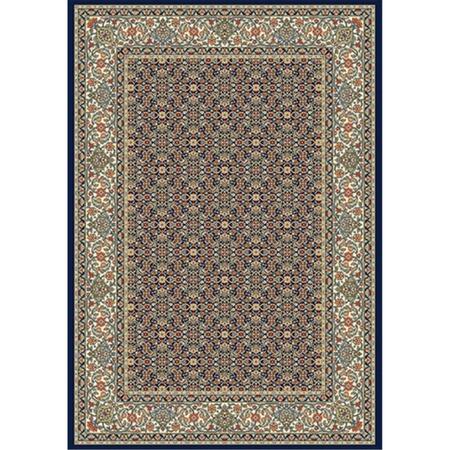 DYNAMIC RUGS Ancient Garden 5 ft. 3 in. x 7 ft. 7 in. 57011-3464 Rug - Navy AN69570113464
